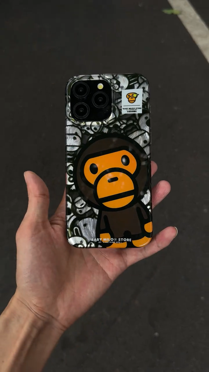 羽紗猿人猴IMD雙層磨砂手機殼